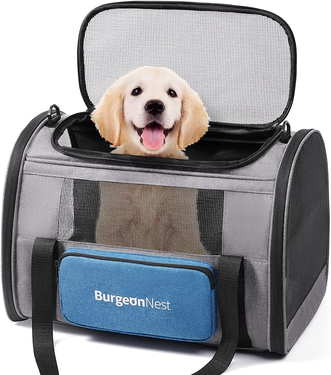 BurgeonNest Cat Carrier for Large Cats 20 lbs, Soft-Sided Pet Carrier for Small by Lifelongfriendsbelovedfamily