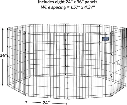 MidWest Homes for Pets Folding Metal Dog Exercise Pen, Indoor/Outdoor Playpen - Image 3