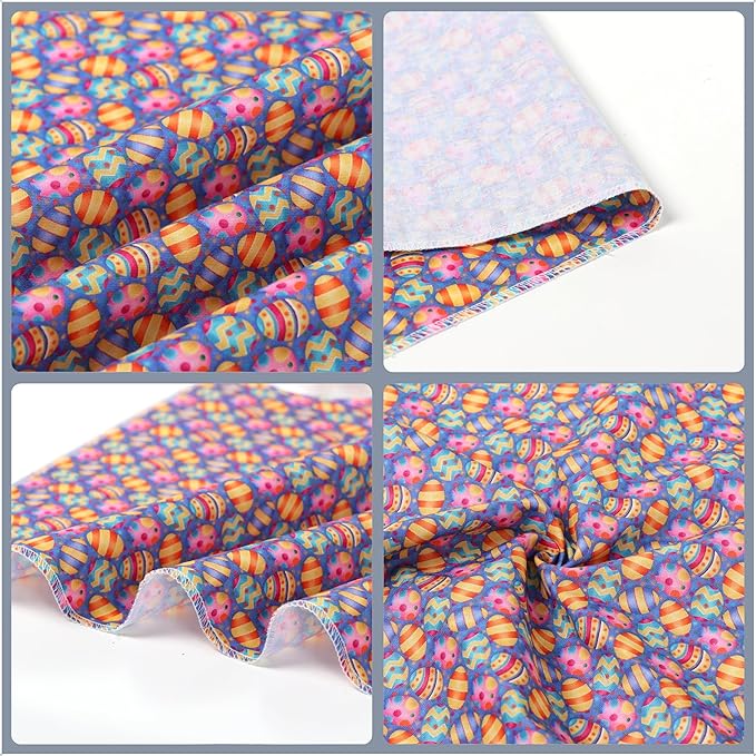 ARING PET Easter Dog Bandanas, Cute Purple Colorful Eggs Pet Bandana Scarf - Image 6