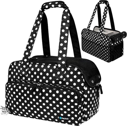 PetAmi Small Dog Purse Carrier, Soft-Sided Pet Carrier Bag by PetAmi