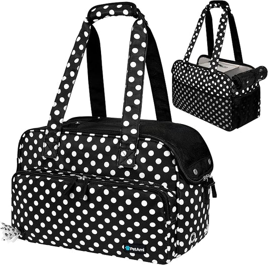PetAmi Small Dog Purse Carrier, Soft-Sided Pet Carrier Bag by PetAmi