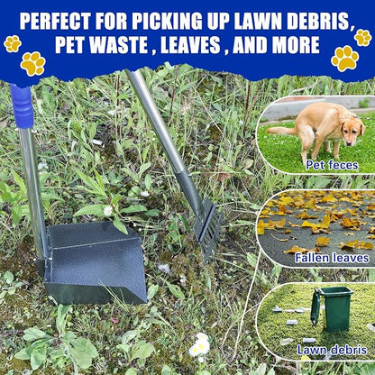 Pooper Scooper for Dogs, Dog Pooper Scooper Long Handle, Height Adjustable Pet - Image 5