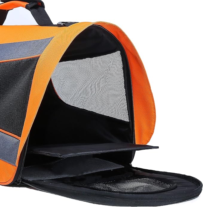 Pawer 18” x 11”x 11” Soft-Sided Foldable Airline Approved Pet Carrier - Image 7