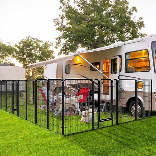 Yaheetech Dog Playpen Outdoor, 47 inch 12 Panels Dog Pen Indoor Heavy Duty - Image 2