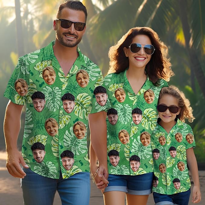 Custom Hawaiian Shirt with Face Photo Picture - Image 8