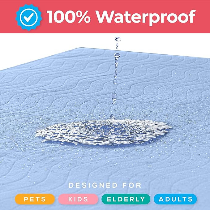 Utopia Bedding Washable Underpads 34" x 36", Waterproof Reusable Heavy - Image 6