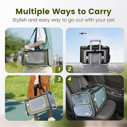 Pawaii Pet Carrier, TSA Airline Approved Cat Carrier, Soft Sided Collapsible - Image 7