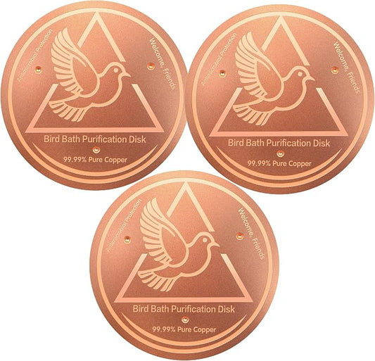 Bird Bath Purification Disk, 99.99% Copper Disc by Unknown