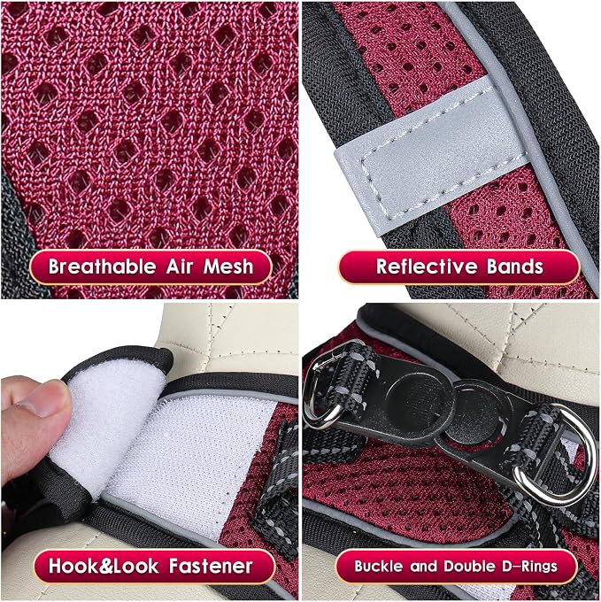 YIMEIS Dog Harness and Leash Set, No Pull Soft Mesh Pet Harness, Reflective - Image 4
