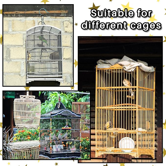 Shappy Large Bird Cage Birdcage Nylon Mesh Net Cover Seed Feather Catcher - Image 6