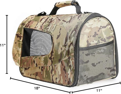 Pawer 18” x 11”x 11” Soft-Sided Foldable Airline Approved Pet Carrier - Image 10