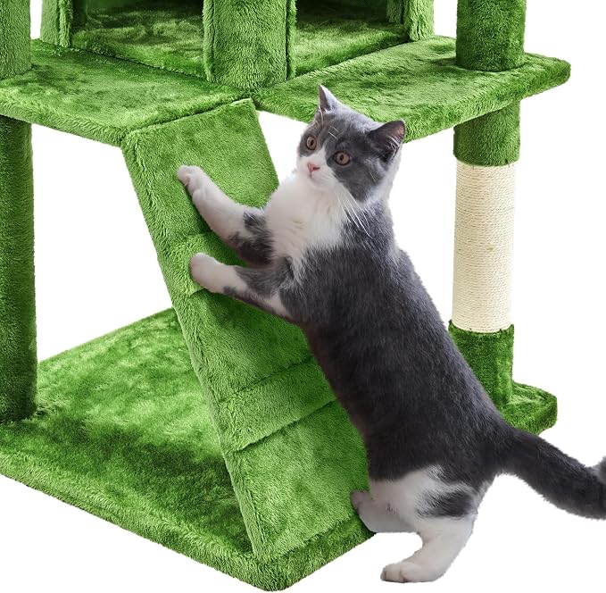 Yaheetech 70in Multi-Level Cat Tree Tall Cat Tower Cat Furniture - Image 7