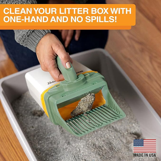 Neater Pet Brands Neater Scooper XL Cat Litter Scoop, 60 Refill Bags – - Image 2