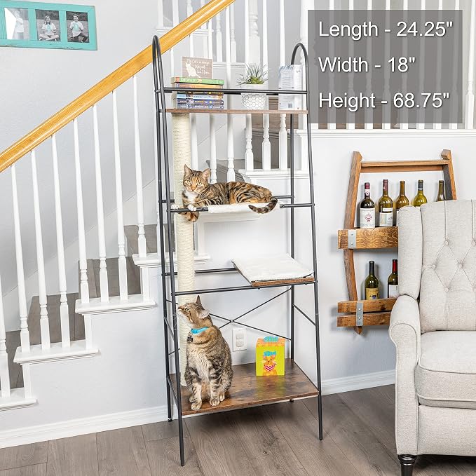 PetFusion VersiCLimb Cat Climber | Multi-Purpose Pet Furniture w/Tall - Image 6