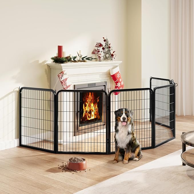 Yaheetech Dog Playpen Outdoor, 32 inch 8 Panels Dog Pen Indoor Heavy Duty Puppy - Image 3