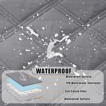 Smiry Waterproof Dog Bed Cover Blanket 82x102, Soft Reversible Pet Blanket - Image 2