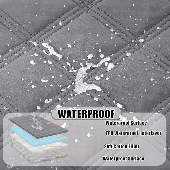 Smiry Waterproof Dog Bed Cover Blanket 40x70, Soft Reversible Pet Blanket - Image 2