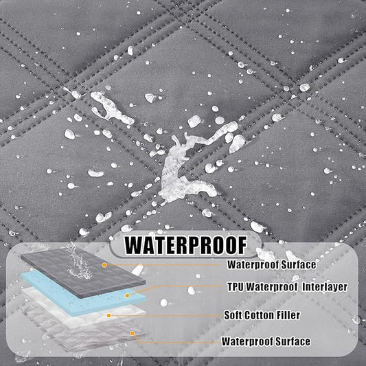Smiry Waterproof Dog Bed Cover Blanket 40x80, Soft Reversible Pet Blanket - Image 2