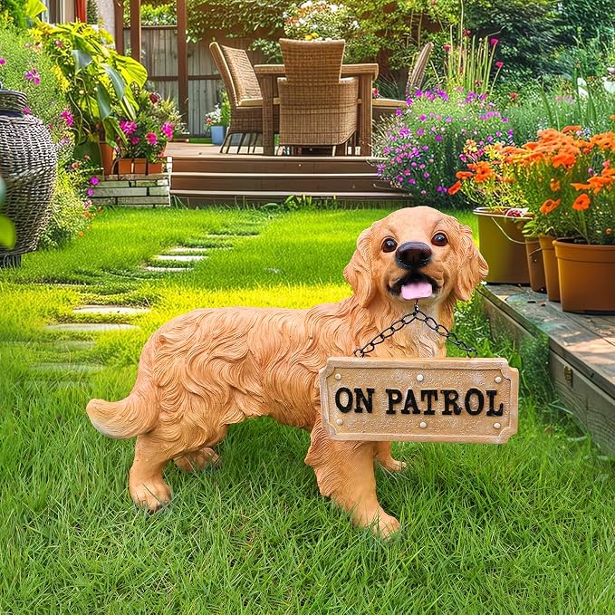 Golden Retriever Statue Outdoor Decorations – Outdoor Dog Statue Standing - Image 5