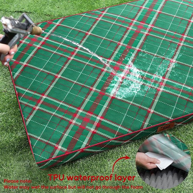 Christmas Orthopedic Dog Bed for Large Dogs, Big Waterproof Dog Bed Washable - Image 4