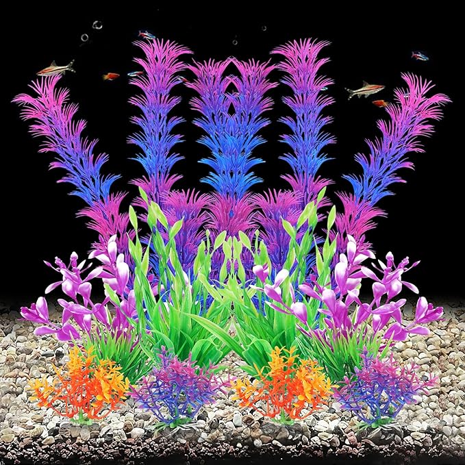 AQUANEAT Artificial Fish Tank Plants, Aquarium Decorations - Image 3