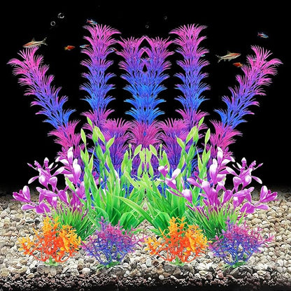 AQUANEAT Artificial Fish Tank Plants, Aquarium Decorations - Image 3
