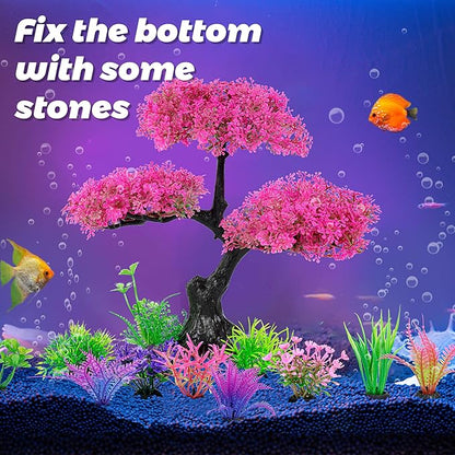 Ameliade Aquarium Artificial Plastic Plants Decoration - Image 6