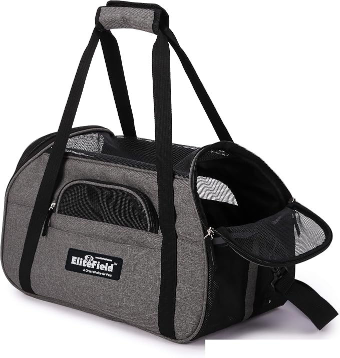 EliteField Soft Pet Carrier Soft Sided Dog Puppy Cat Carrier Travel Bag - Image 2