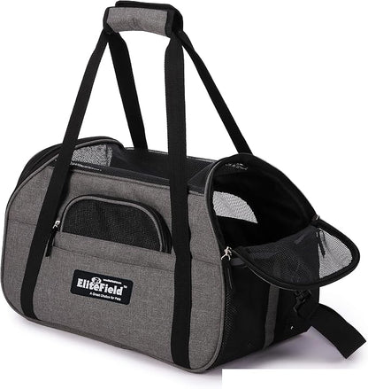 EliteField Soft Pet Carrier Soft Sided Dog Puppy Cat Carrier Travel Bag - Image 2