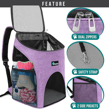 PetAmi Small Dogs and Cat Backpack Carrier, Airline Approved Pet Backpack - Image 3