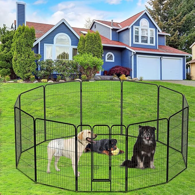 BestPet | Dog Playpen | 40 Inch, 12 Panels | Heavy Duty Metal Pet Exercise Pen - Image 2