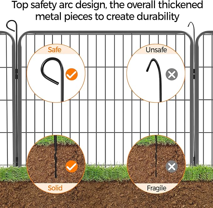 Yaheetech Dog Playpen Outdoor, 32 inch 24 Panels Dog Pen Indoor Heavy Duty - Image 7