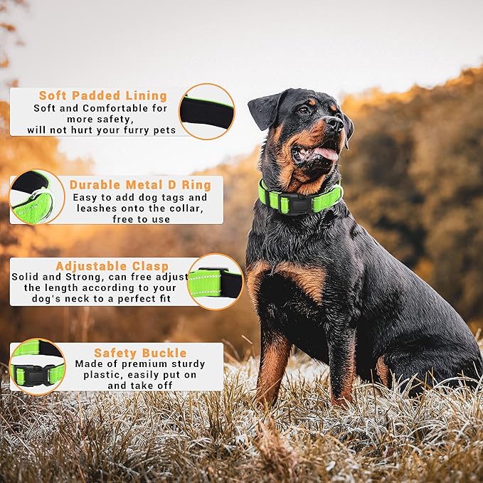 2 Pack Reflective Dog Collar - Image 2