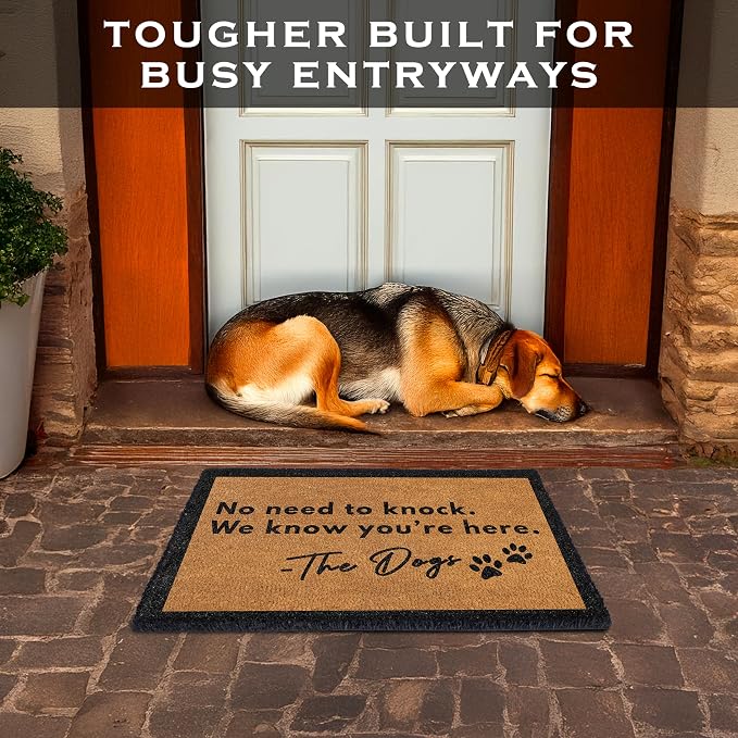 MAINEVENT No Need to Knock We Know You're Here Door Mat 30x17 Inch, No Need to - Image 3
