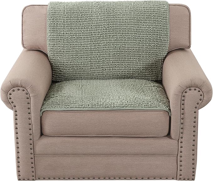 H.VERSAILTEX Plush Chenille Couch Armrest Cover 2 Packs Thick and Soft Sofa - Image 7