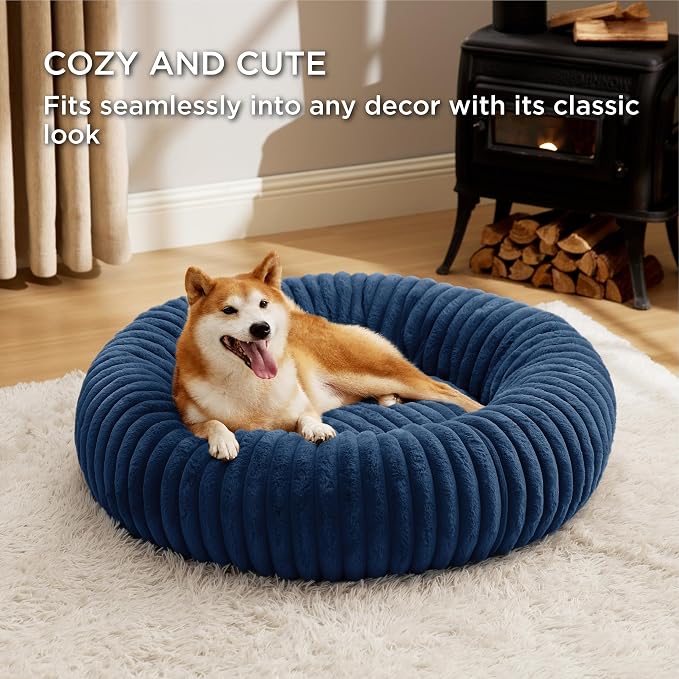 Bedsure ComfyFleece™ Donut Large Dog Bed - Image 4