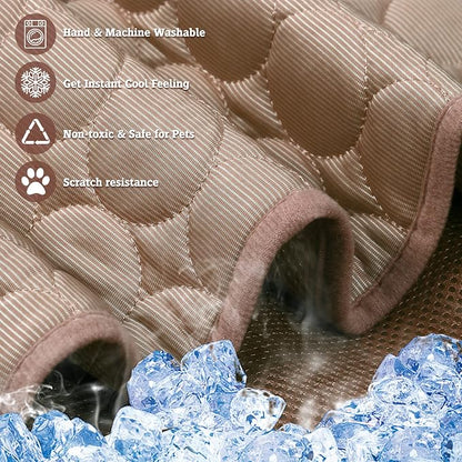 Washable Dog Cooling Mat Ice Silk Cooling Mat - Image 7