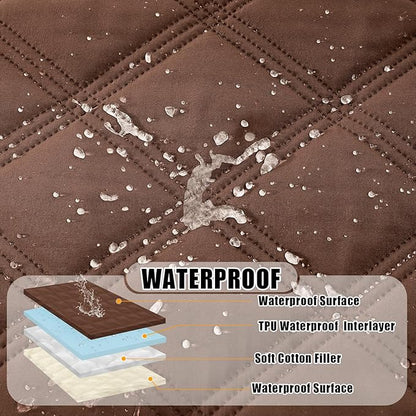 Smiry Waterproof Dog Bed Cover Blanket 68x82, Soft Reversible Pet Blanket - Image 2