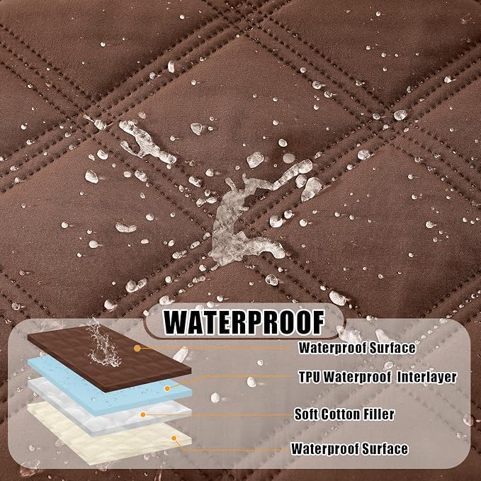 Smiry Waterproof Dog Bed Cover Blanket 40x80, Soft Reversible Pet Blanket - Image 2