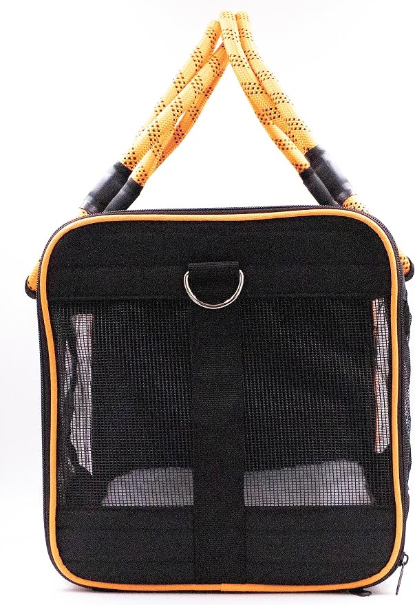 Buddy's Best Airline Approved Pet Carrier – Black & Orange Heavy Duty, Fits - Image 7