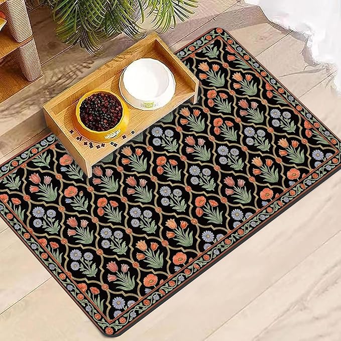 Pet Feeding Mat 20 x 12 Inch, Waterproof Non Slip Rubber Bowl Pad Mat - Image 7