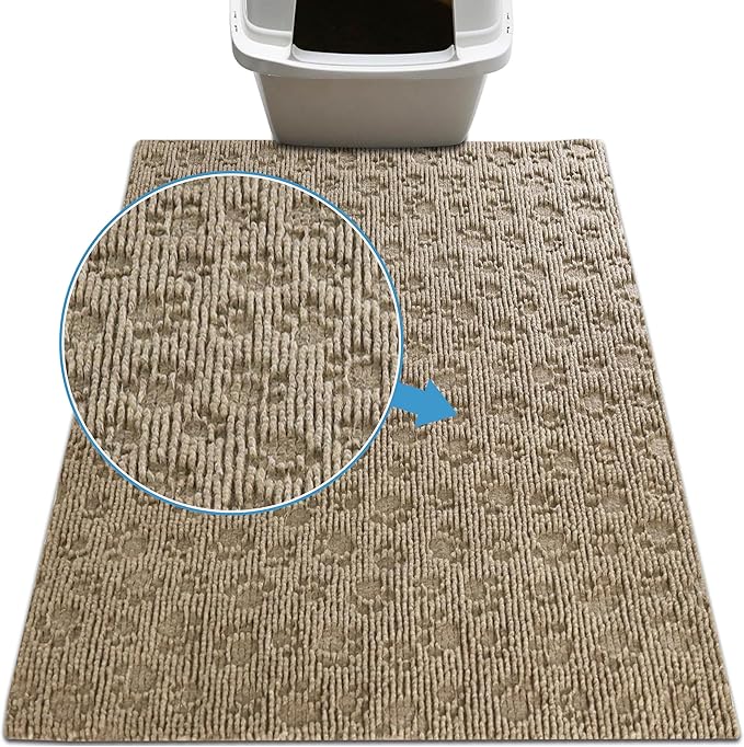 Drymate Cat Litter Box Mat, Litter Trapping Mat, Waterproof, Urine-Proof by Drymate