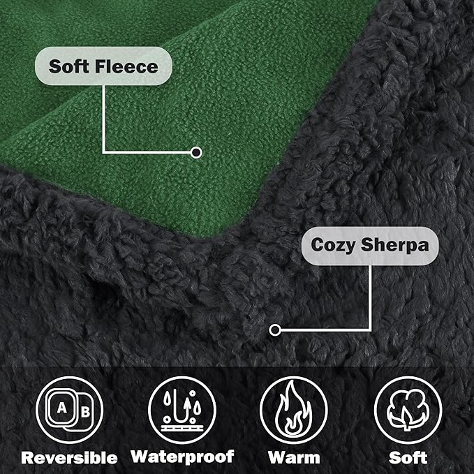 Kritter Planet Waterproof Bed Blanket, Washable Stain Proof Pad Bed Cover - Image 4