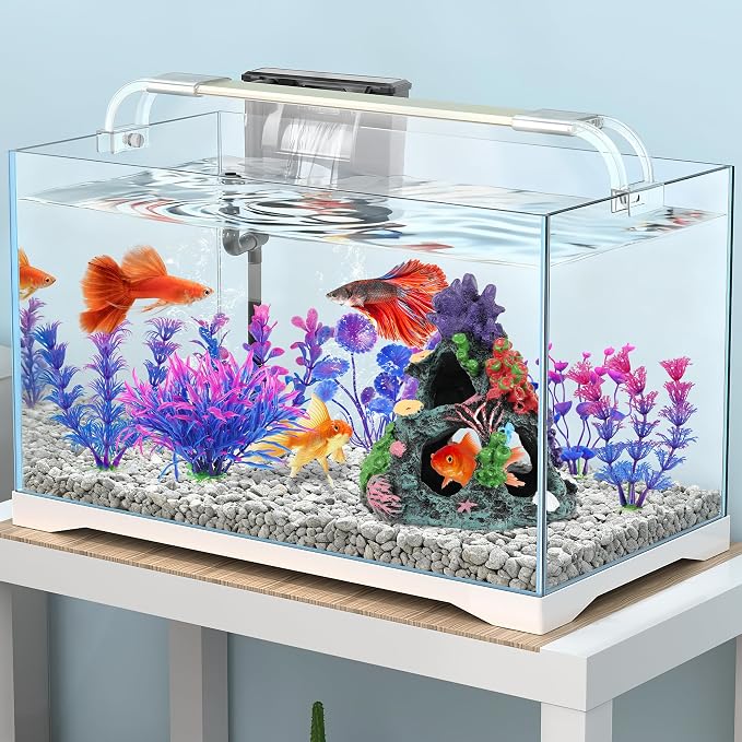 MyLifeUNIT Fish Tank Decorations, 7 Pieces Aquarium Plants Set - Image 5