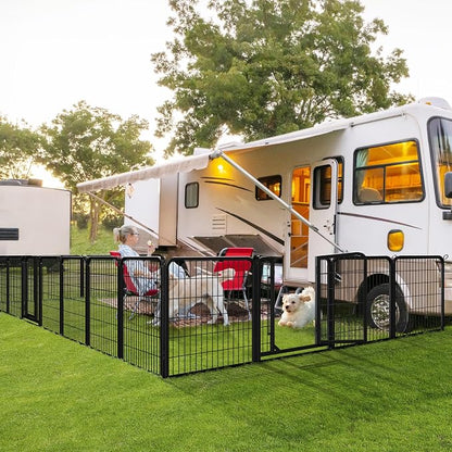 Yaheetech Dog Playpen Outdoor, 32 inch 16 Panels Dog Pen Indoor Heavy Duty - Image 2