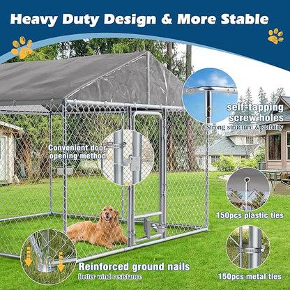 10×10×7 FT Outdoor Dog Kennel - Image 6
