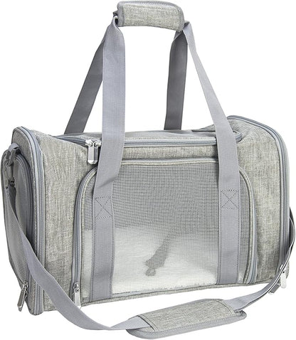 Soft Sided Carrier for Small Medium Cats Dogs, Removable Pad Collapsible Travel by NextFri