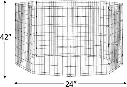 New World Folding Metal Dog Exercise Pen, Indoor/Outdoor Playpen - Image 3