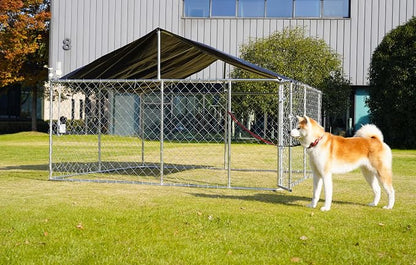 Petonly Outdoor Dog Enclosure Heavy Duty Dog Kennel House Mesh Dog Big Cage Pet - Image 7