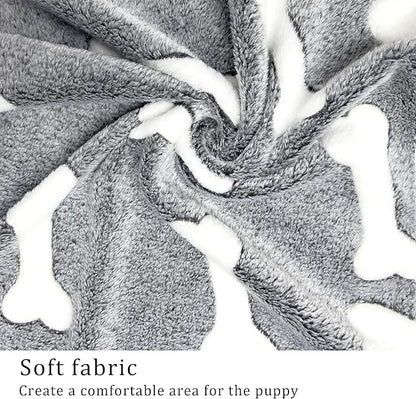 1 Pack 3 Blankets Super Soft Fluffy Premium Fleece Pet Blanket Flannel Paw - Image 6
